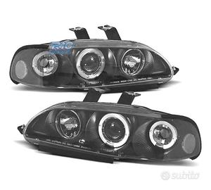 FARI HONDA CIVIC 4P 91-95 ANGEL EYES FONDO NERO