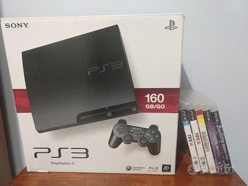 Console usata Sony Playstation 3 Ps3 160gb Cech-2004a Slim con cavi e  Controller