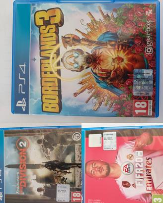 lotto 10 giochi PS4 