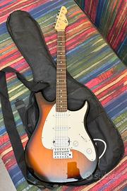 Chitarra elettrica con amplificatore