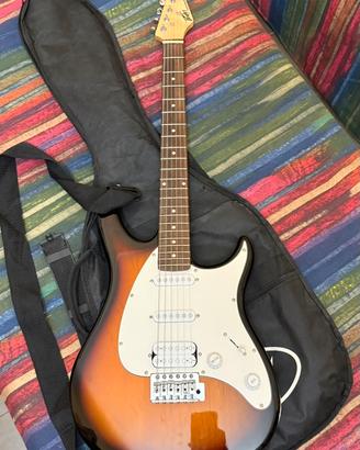 Chitarra elettrica con amplificatore