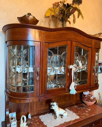 Coppia di credenze antiche Liberty primi ‘900