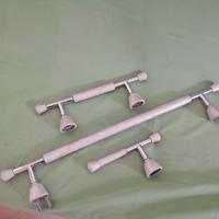 Porta asciugamani e porta rotolo grigio e acciaio 