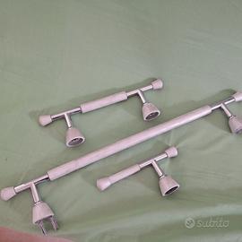 Porta asciugamani e porta rotolo grigio e acciaio 