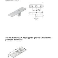 Ferramenta per porte battente vetro