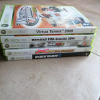 4 x videogiochi xbox 360