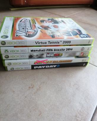 4 x videogiochi xbox 360