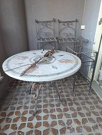 arredamento per giardino in ferro battuto 