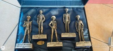 Cofanetto statuine in peltro cariche marina milita