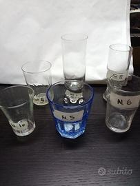 scatola di bicchieri varie misure 