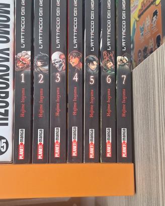 Manga Attack on Titan 1-7 in italiano