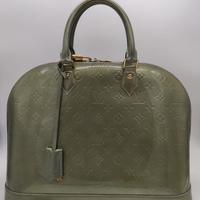 Borsa Louis Vuitton Alma Vernice Verde EL
