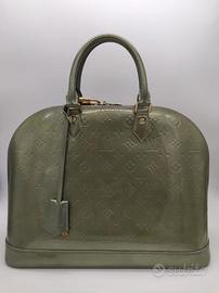 Borsa Louis Vuitton Alma Vernice Verde EL