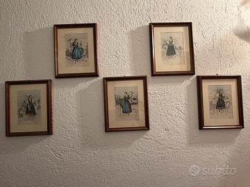 Set quadretti costumi Valsesiani