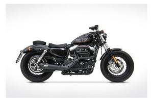 Zard Sport 2-1 Scarico XL Sportster Nero