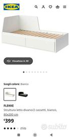 Letto ikea con letto estraibile