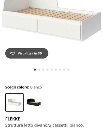 Letto ikea con letto estraibile