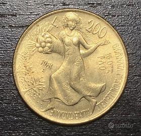 MONETA DA 200 LIRE DEL 1981 -FAO-