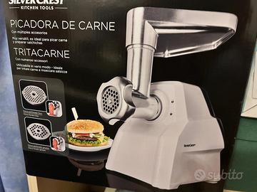 Tritacarne elettrico Silvercrest nuovo con acc
