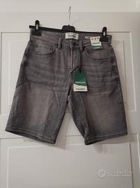 shorts in jeans nero 