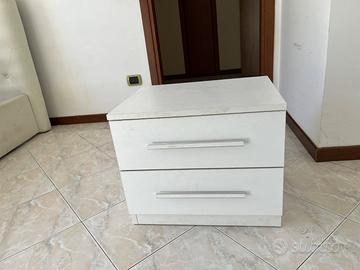 Comodino Bianco Salvaspazio
