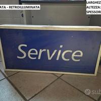 Insegna Service Luminosa Per Officina - Garage