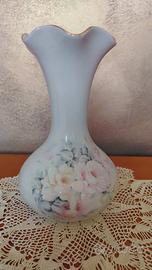 Vaso Limoges Vintage Heaven France con bordo oro