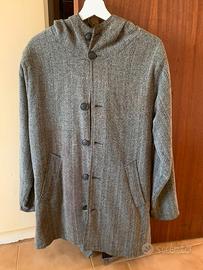 Cappottino/Parka Uomo Grigio con Cappuccio