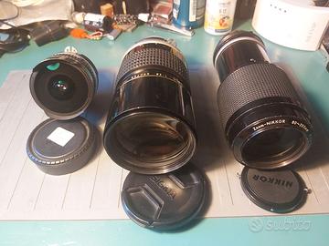 Obiettivi nikkor x analogica