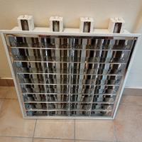 plafoniere 60x60 a incasso con neon cromate