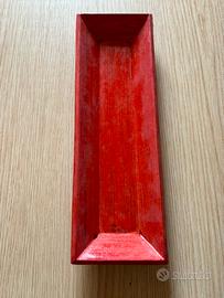 Ciotola piatto in legno verniciato