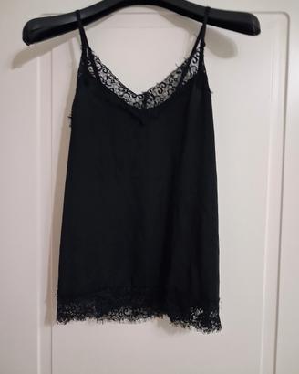 Top sotto giacca da donna nero 