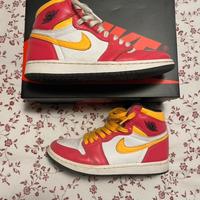 Jordan 1 High OG Rosso Chiaro e Giallo Red Yellow