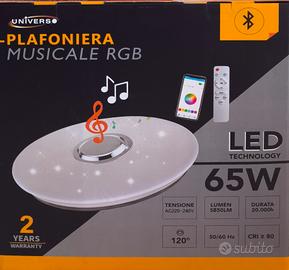 plafoniera led  RGB con cassa
