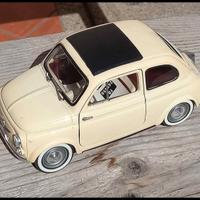 MODELLINO FIAT 500 VINTAGE ANNI 60 SCALA 1/18 