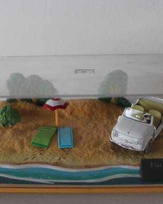 Lotto 6 Modellini Fiat 500 Hachette 1:43 Diorama