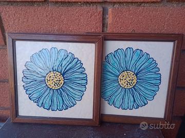 Coppia maioliche vecchie