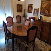 Sala da pranzo intarsiata