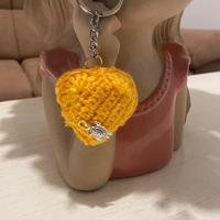 Cuore all’ uncinetto portachiavi