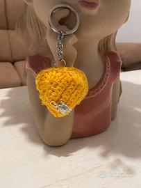 Cuore all’ uncinetto portachiavi