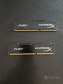 ram Hyperx Fury kit 2x8gb ddr3