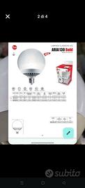 sei lampadine grandi luce bianca fredda