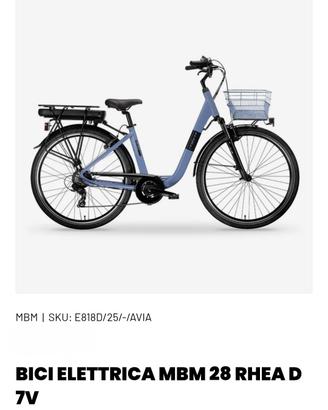 BICICLETTA ELETTRICA MODELLO UNISEX 