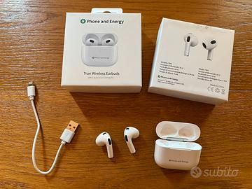 Cuffie auricolari wireless + custodia ricarica