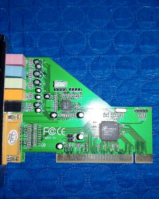 Scheda Audio Vintage PCI FM801-AU per PC Retrò Win