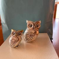 Coppia di gufetti in argento 925