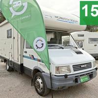 CAMPER MOBILVETTA IVECO MANSARDATO 6 POSTI LETTI C