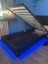 Letto singolo ecopelle