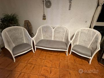 Salotto in vimini