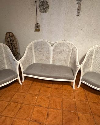 Salotto in vimini